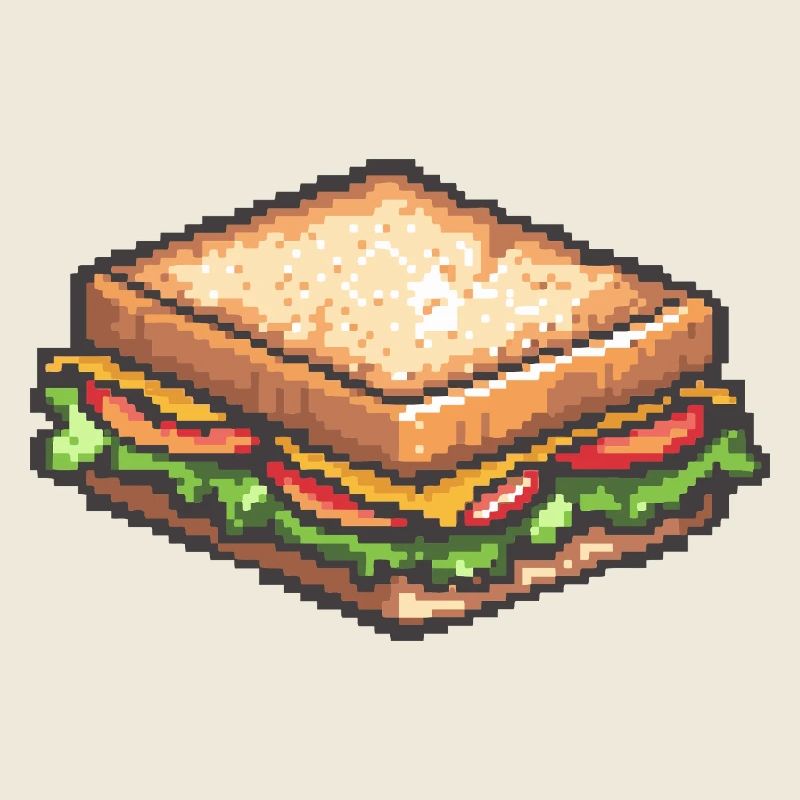 Sandwich Pixel Collation rétro