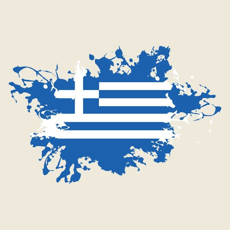 Éclaboussure du drapeau grec