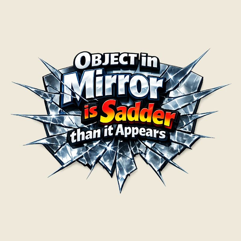 A broken mirror is the sad truth