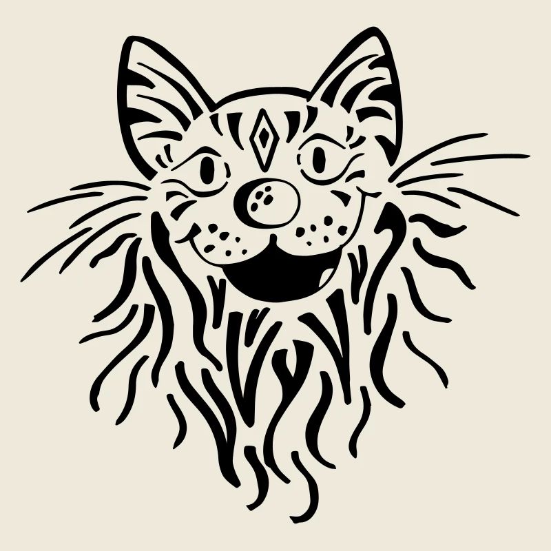 Getigerter Katzenkopf - Katze - Tiger - Kater