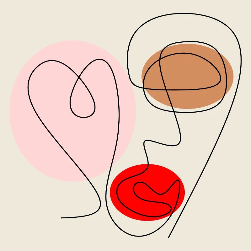 Line drawing face