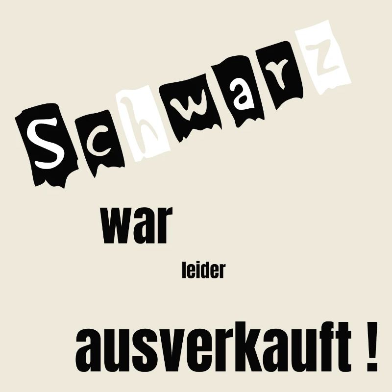 Schwarz war leider ausverkauft Modetrend Outfit