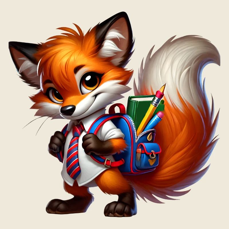Start of school with fun: Fox for school beginners