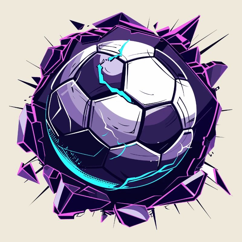 Fußball Comic Look