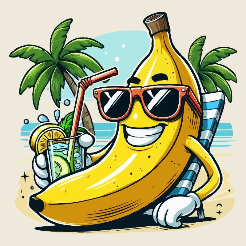 Relaxed banana
