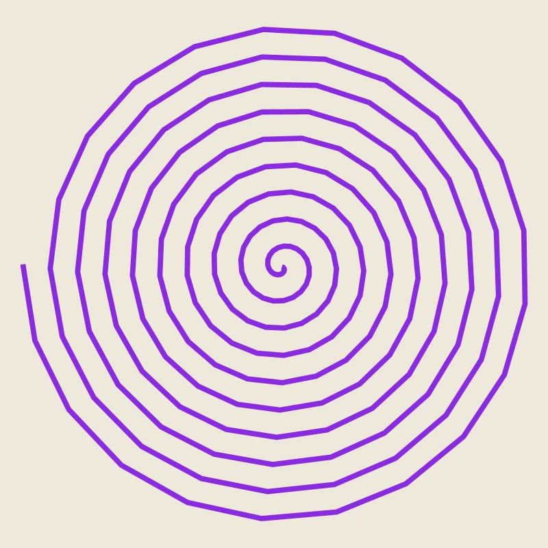 Colorful spiral pattern