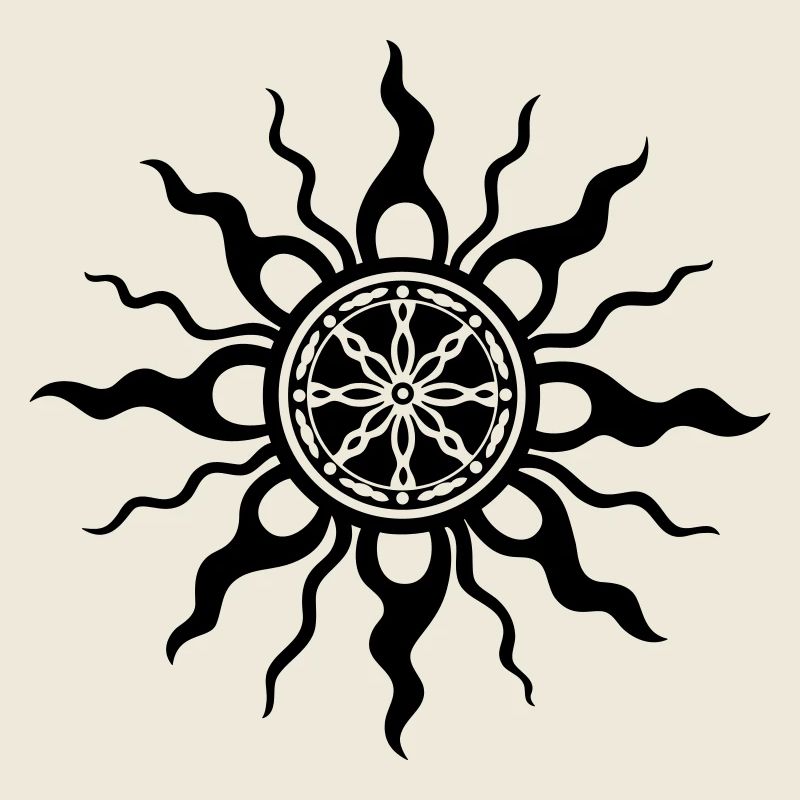 Sonne Tribal Ornament Design