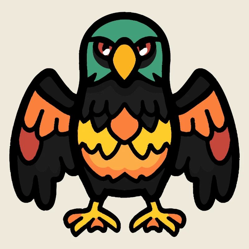 Aigle Halloween Bande Dessinée Drôle