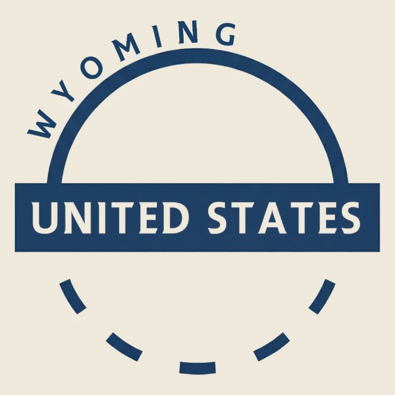 Wyoming United States Circle Abzeichen
