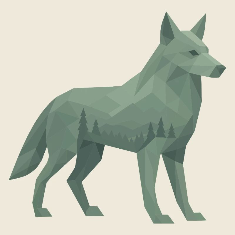 Geometrischer Wolf