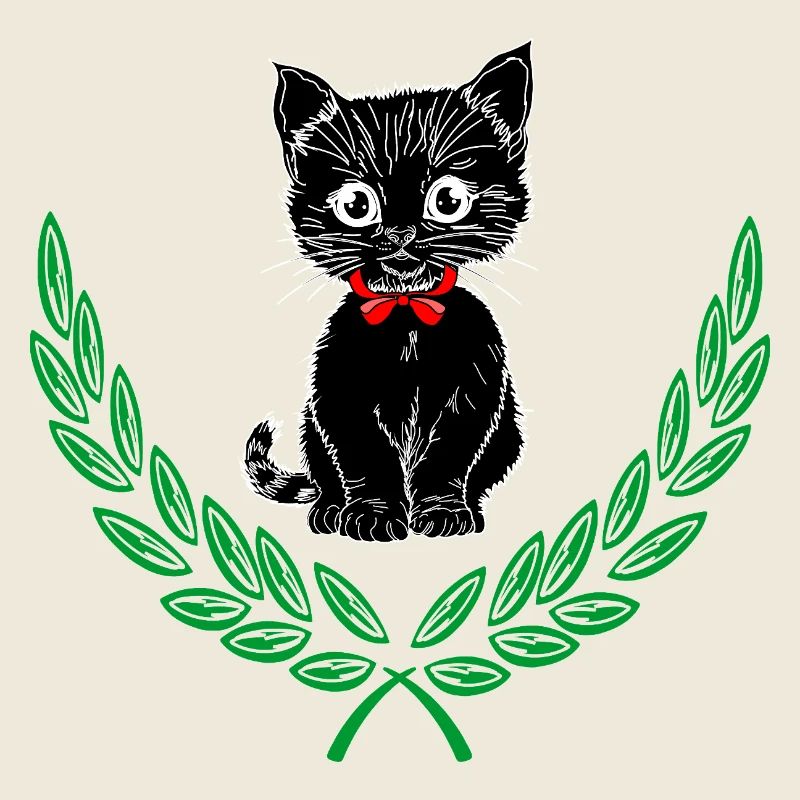 Schwarz im Lorbeerkranz