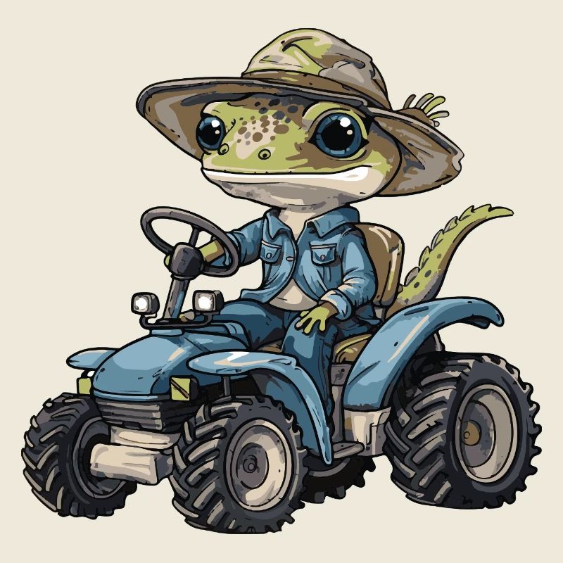 Lizard Tractor Farmer