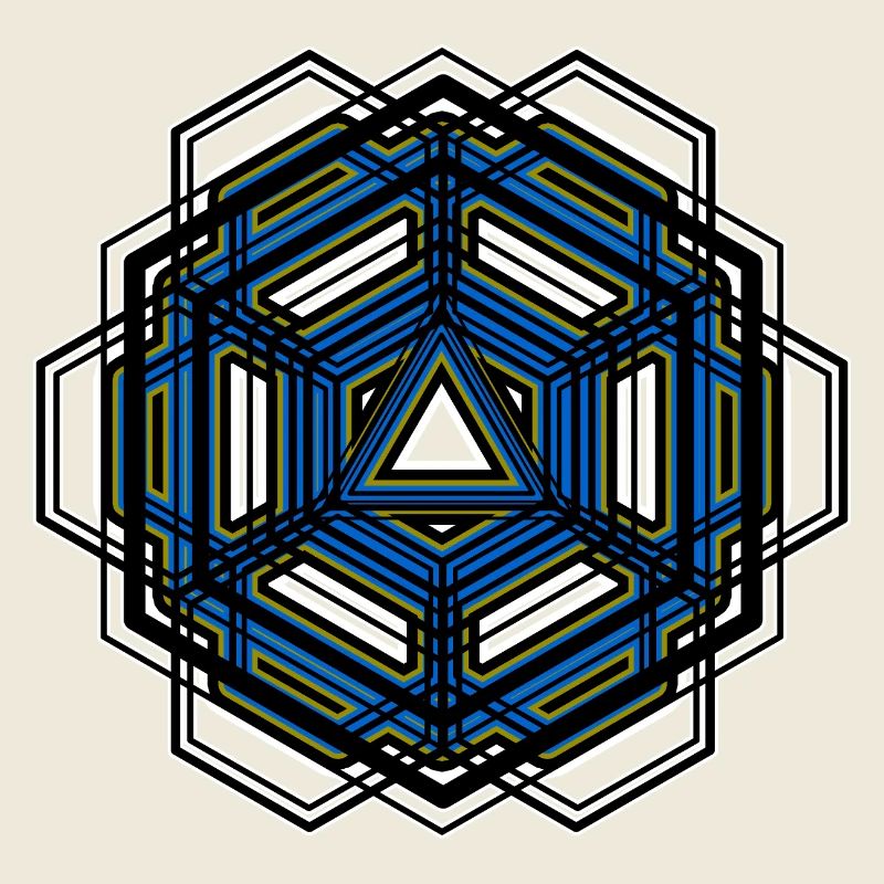 Mégétrie Hexagone Mandala Trance Yoga Méditation