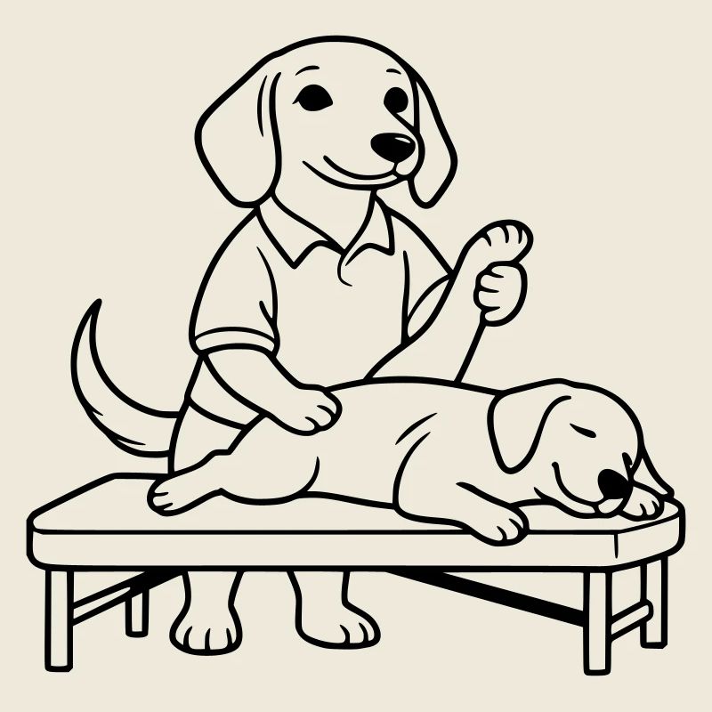 Teckel physiothérapeute