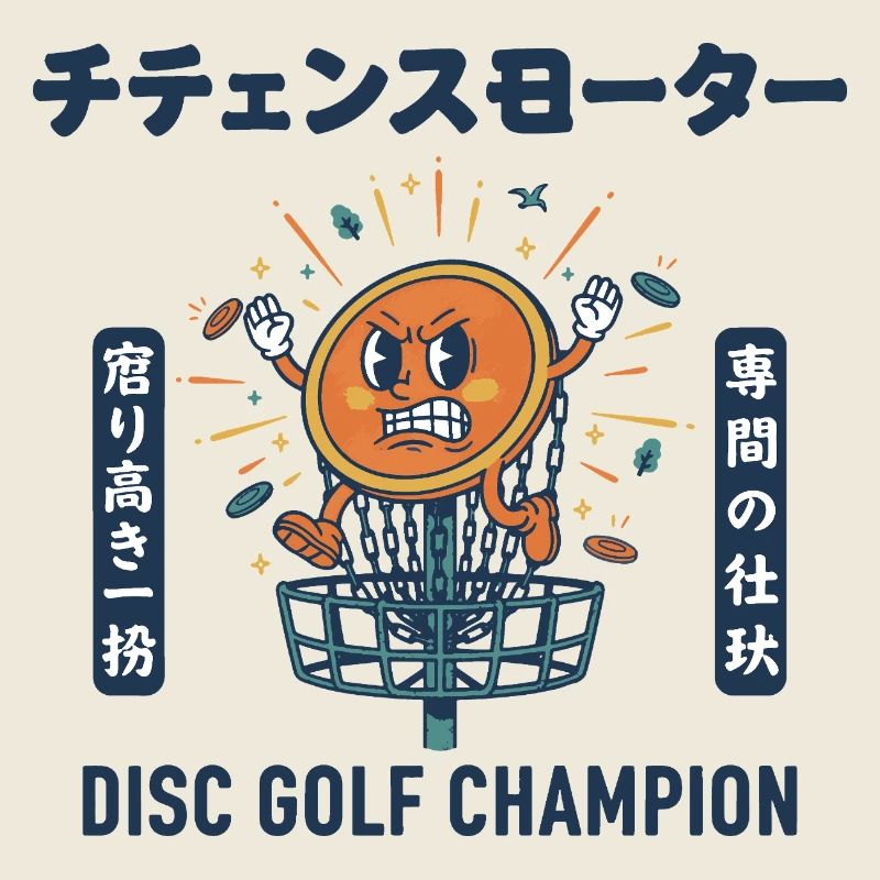 Disc Golf Champion Drôle de Disc Golf Design