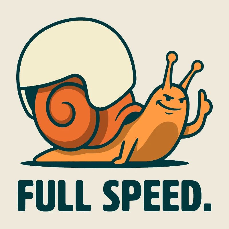 Escargot à pleine vitesse