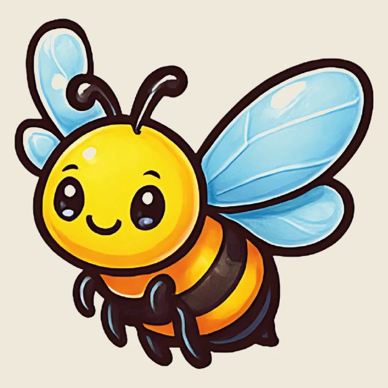 Sunny Bee Cartoon Mascot