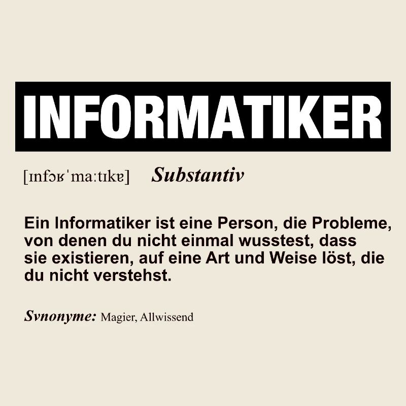 Informatiker Definition