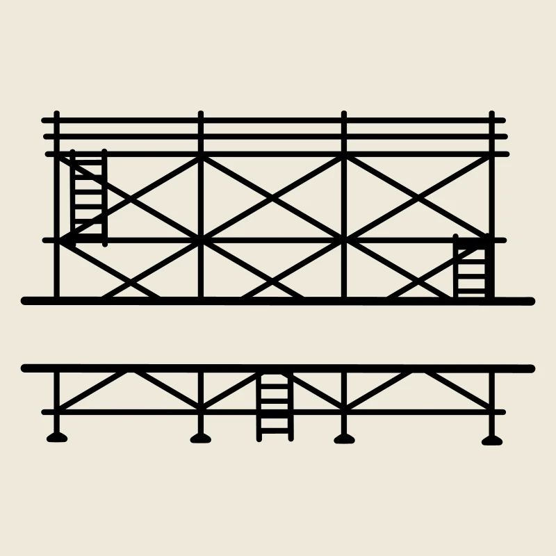 Bannière d’échafaudage avec espace pour le nom de l’entreprise