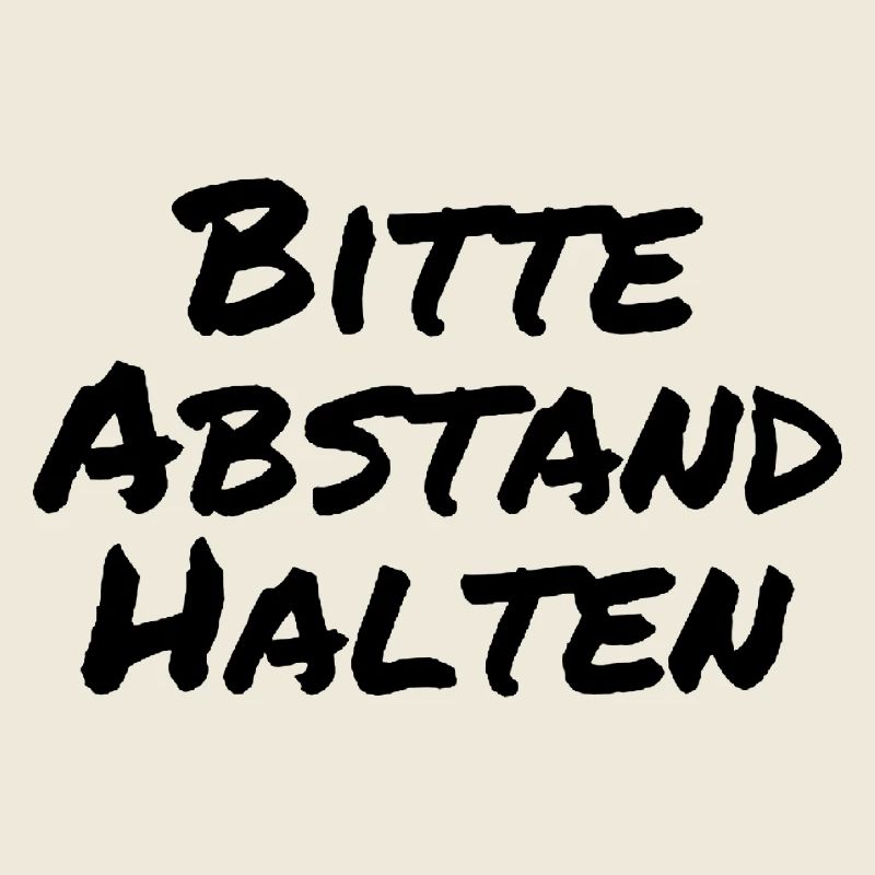 Bitte Abstand halten