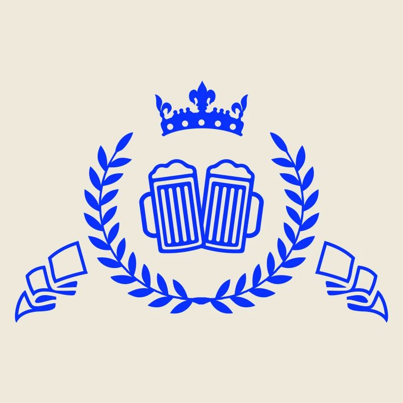 Royal beer mug with crown