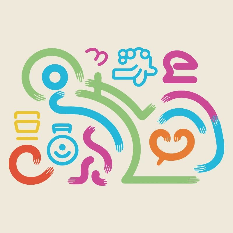 Lebendiger abstrakter Farbstrudel