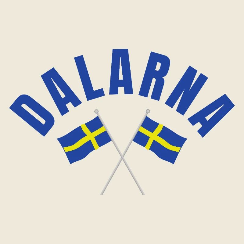 Dalarna Schweden Flaggen