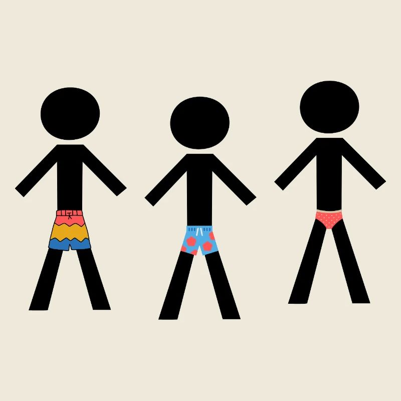 Beach Ready - Three well-dressed men