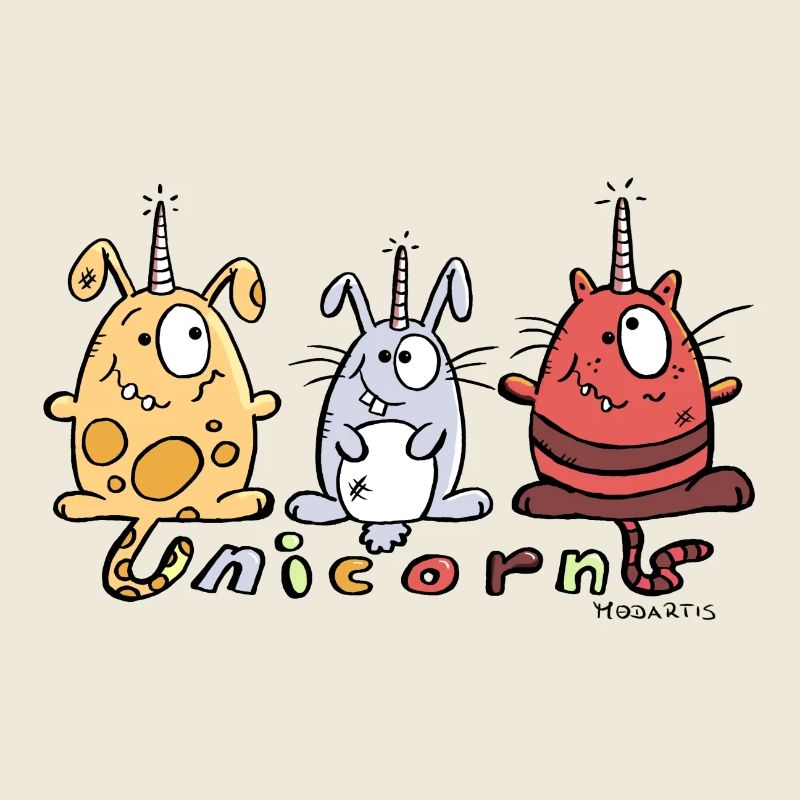 Three Funny Unicorns
