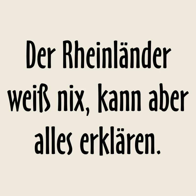Der Rheinländer - Versuch einer Typologie