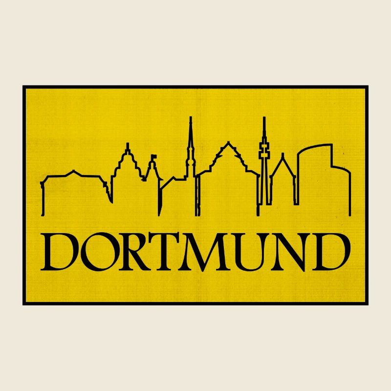 Dortmund Skyline Gelb Design