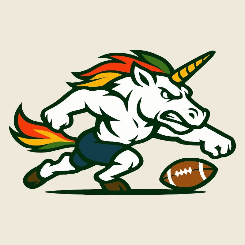 Flammen-Einhorn-Blitz