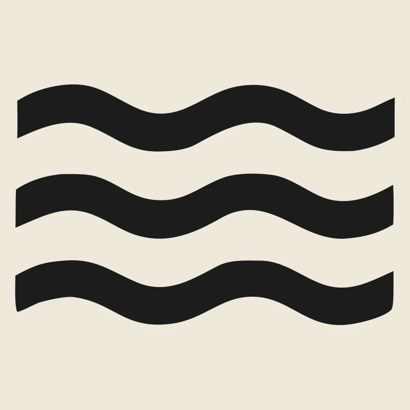 Minimalist Black Waves