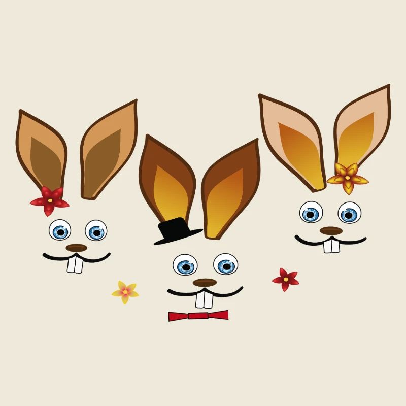 Fröhliche Osterhasen