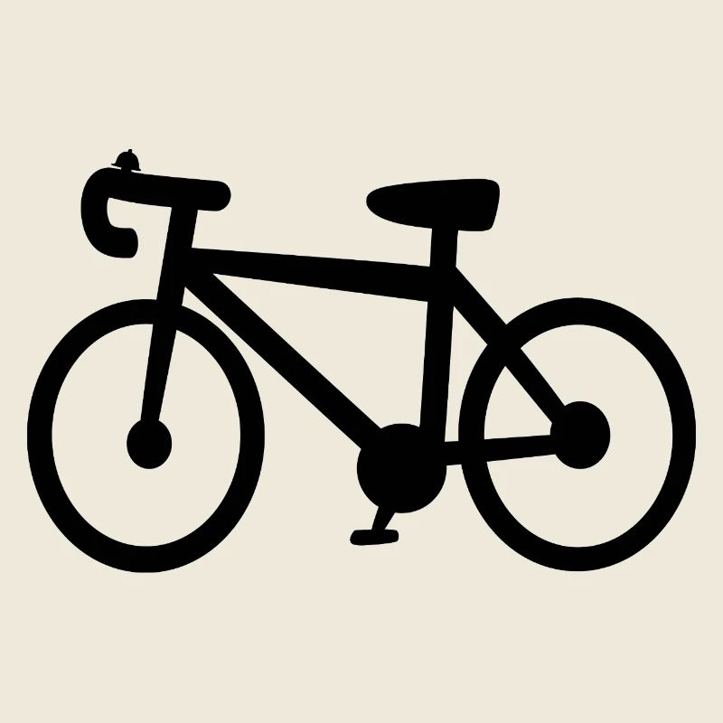 Minimal Bicycle Silhouette