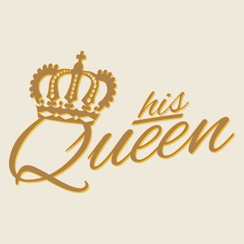 HIS QUEEN ♚ lettering & shadow (all colors)