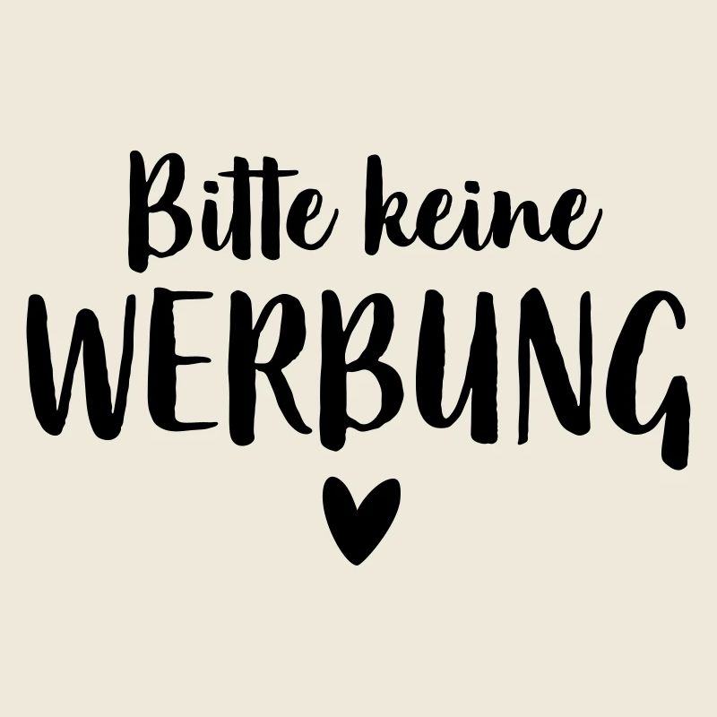 Bitte keine Werbung Herz Briefkasten