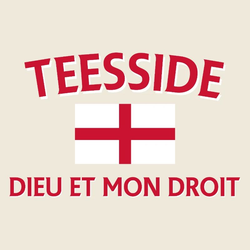 Teesside Flag with Dieu et Mon Droit