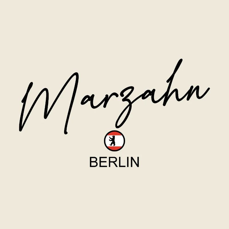 Marzahn - Drapeau de Berlin - Ours de Berlin - Berlineri