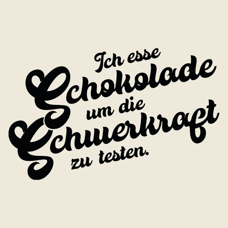 Schoko-Schwerkraft Test