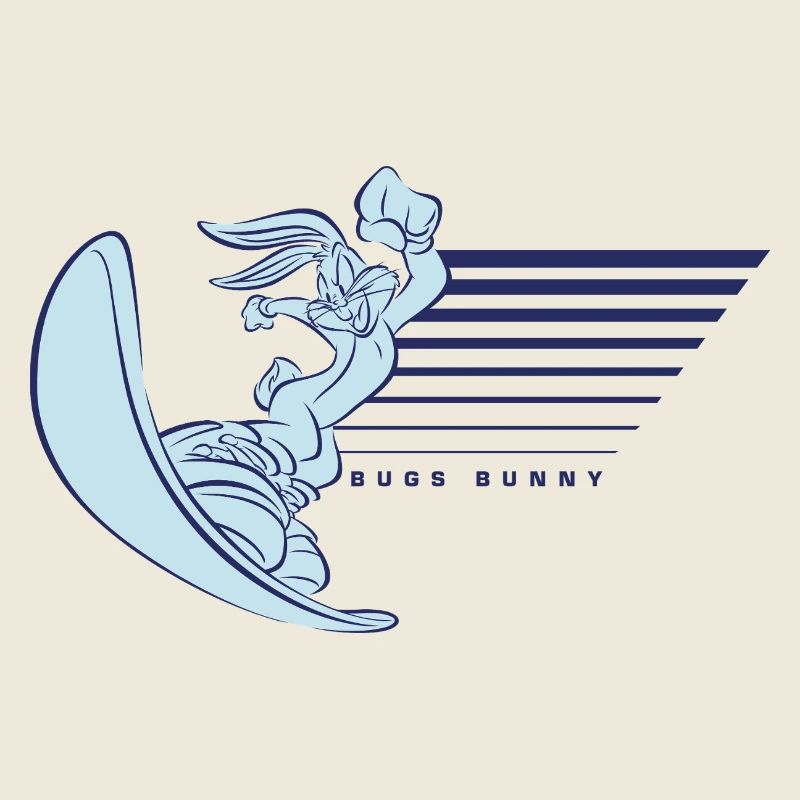 Looney Tunes Bugs Bunny Mit Snowboard