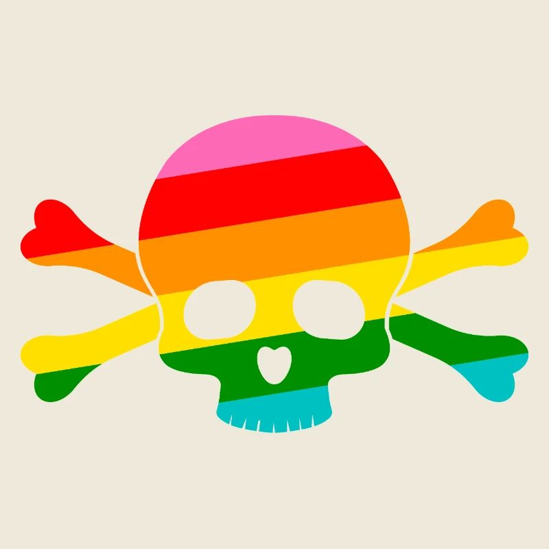 Rainbow Skull