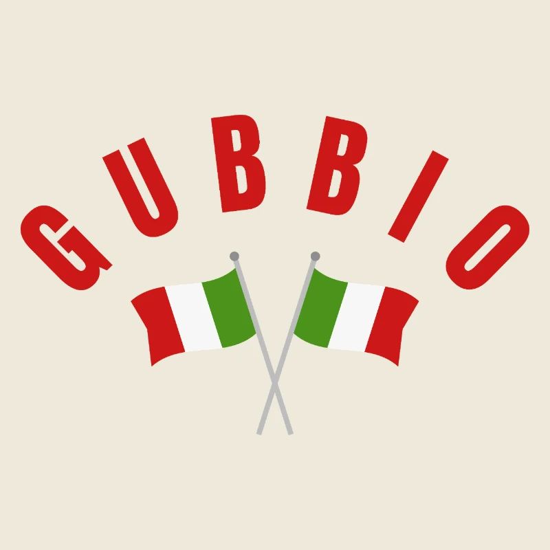 Gubbio Italian Flags Crest