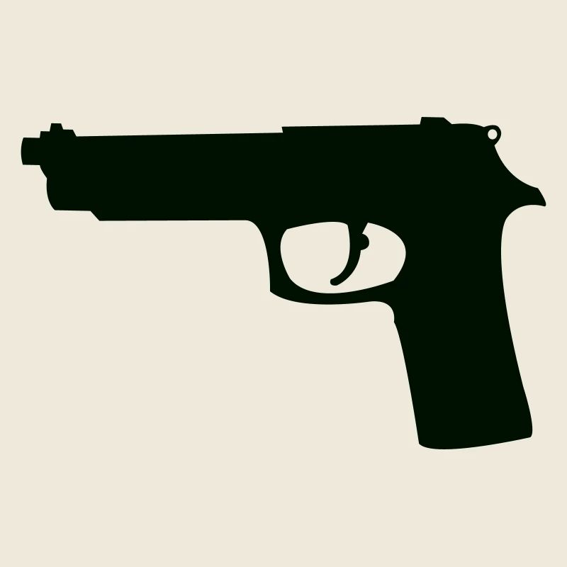 Pistolet Silhouette de Nuit
