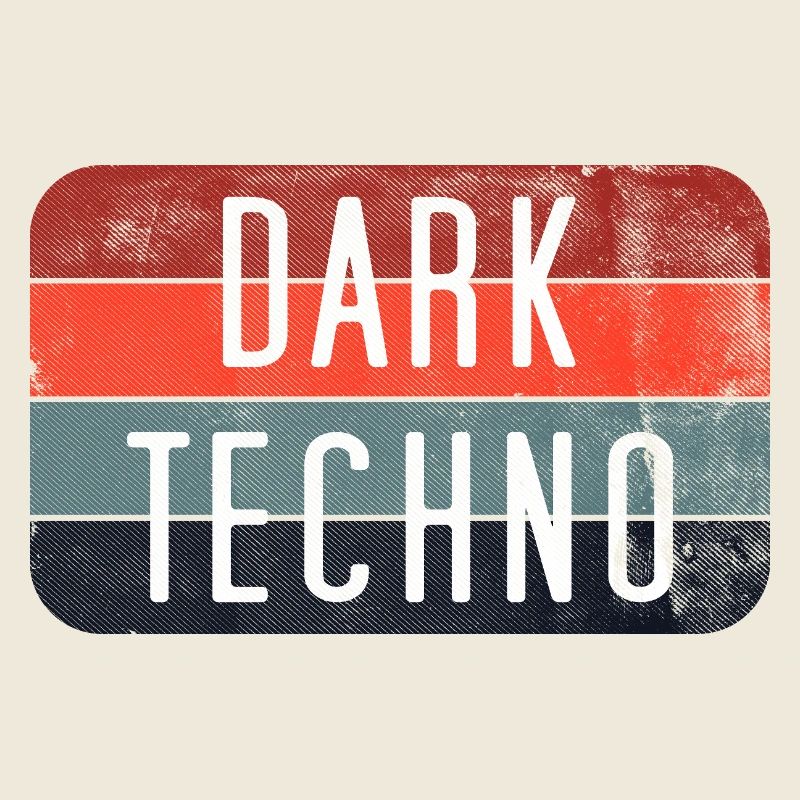 Dark Techno Retro Logo Tee