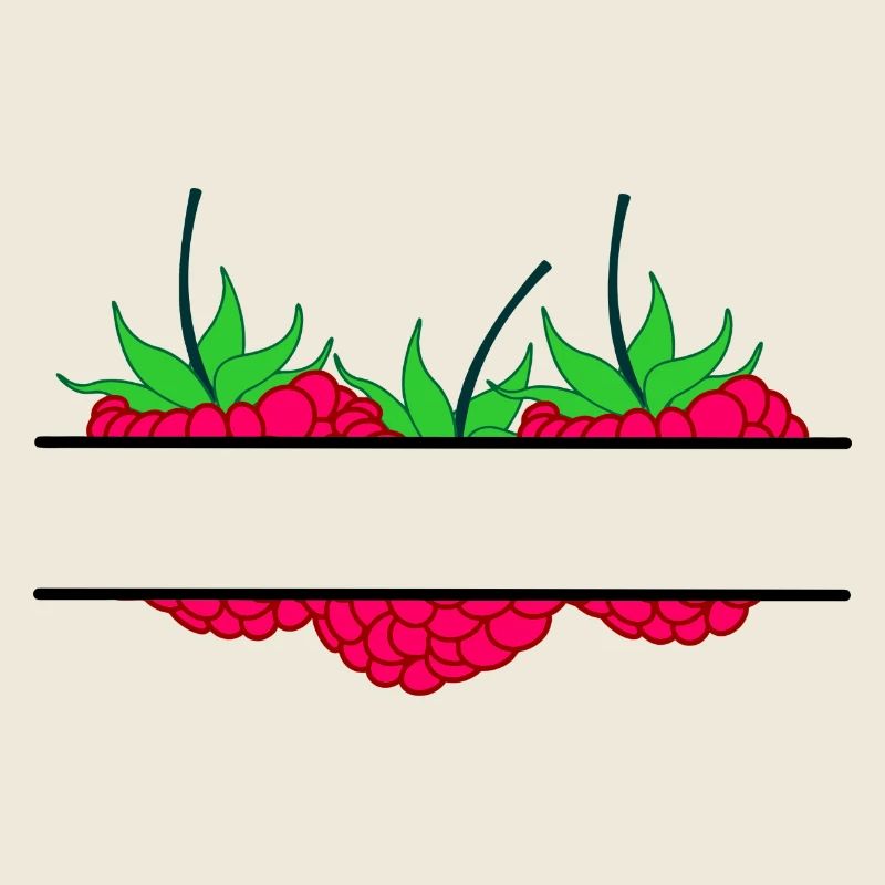 Himbeerbanner rote Himbeere