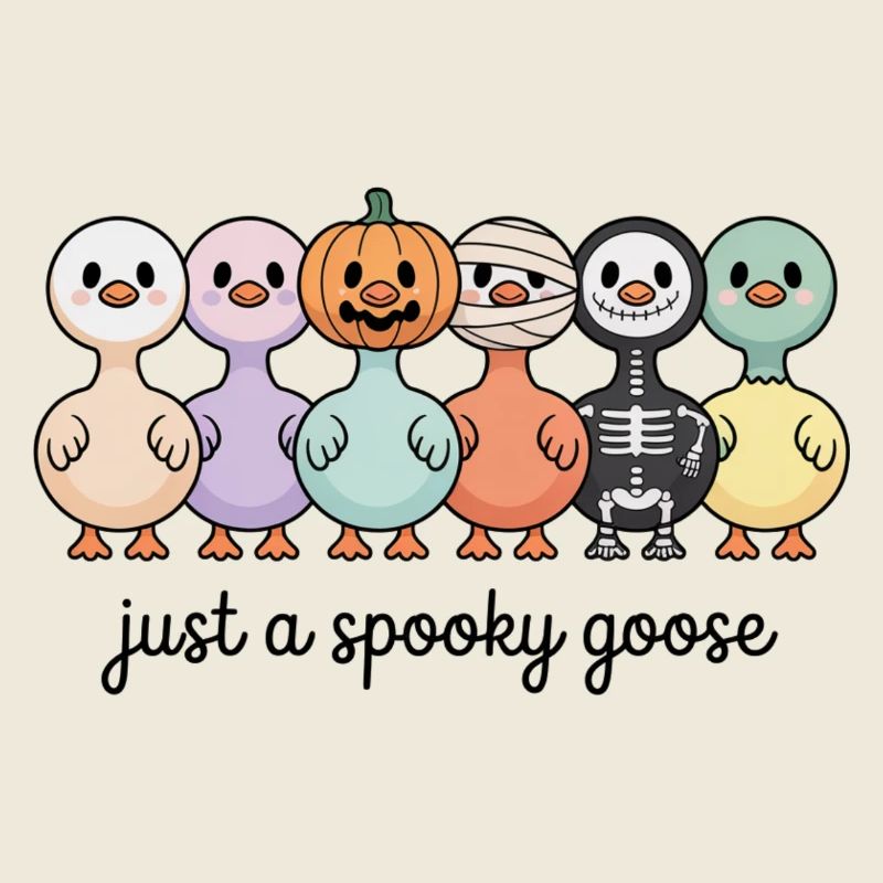 Halloween Juste une oie effrayante Canards
