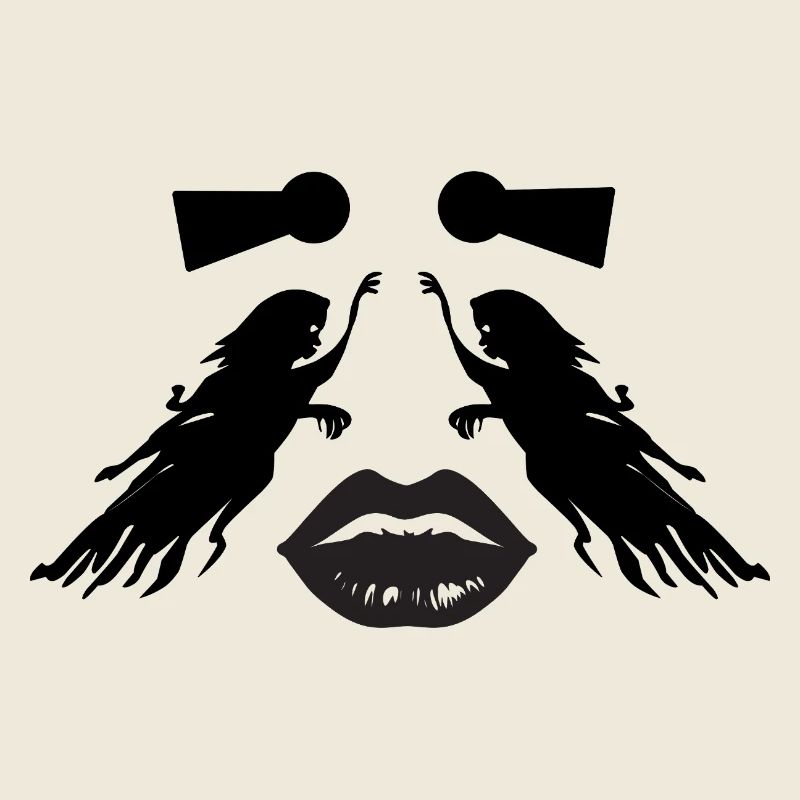 Kunst Gesicht Illusion – weibliche Abstraktion