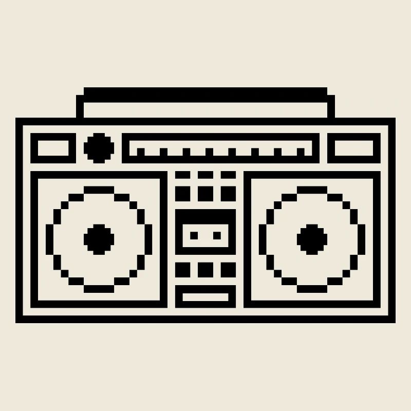 Ghetto Blaster: Retro, Music & Pixel Style