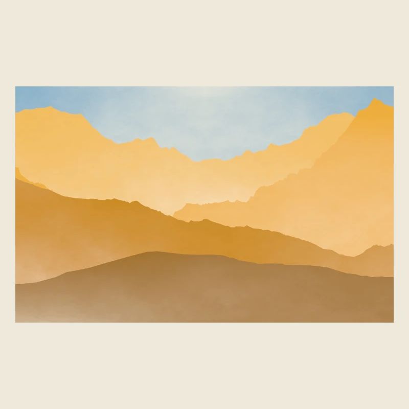 Golden peaks at sunrise